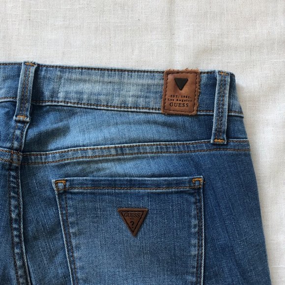 GUESS Distressed Low Rise Jeans - Picture 3 of 8